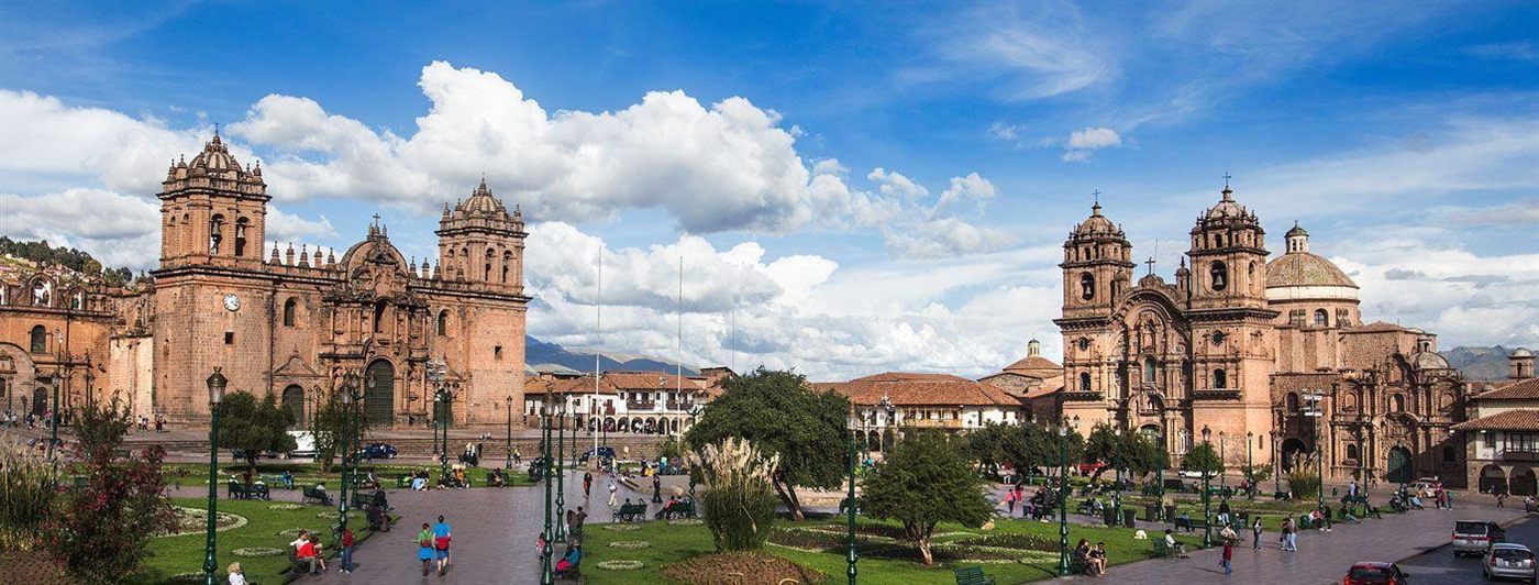 Cusco Cathedral and Main Square during preparations for the 2026 papal visit