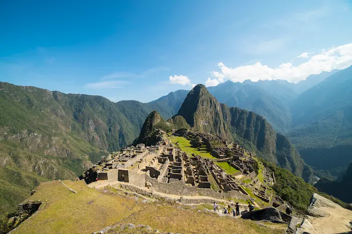 Vista panorámica de Machu Picchu